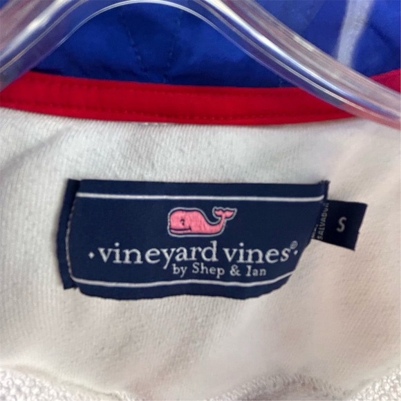 Vineyard Vines Men's S White Quarter Zip Pullover Sweatshirt Casual - Picture 4 of 11